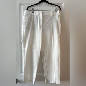 NWT LOFT Riviera Slim White Pants, 10